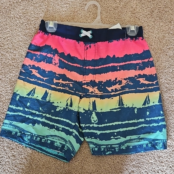 #3173 Ocean Gear Colorful Kids Swim Trunks - Picture 1 of 4